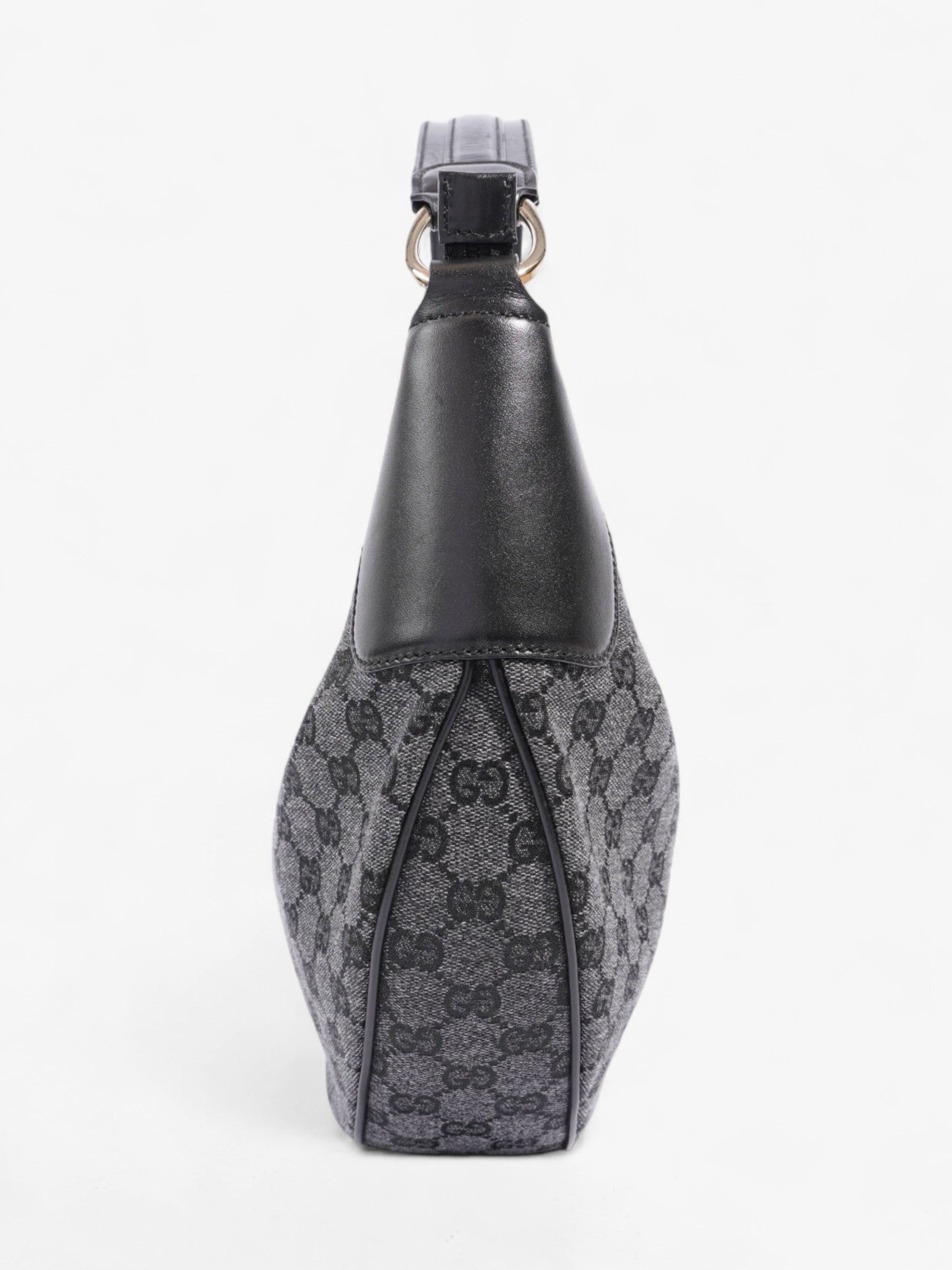 Gucci Half Moon Hobo Black Denim GG Supreme Denim