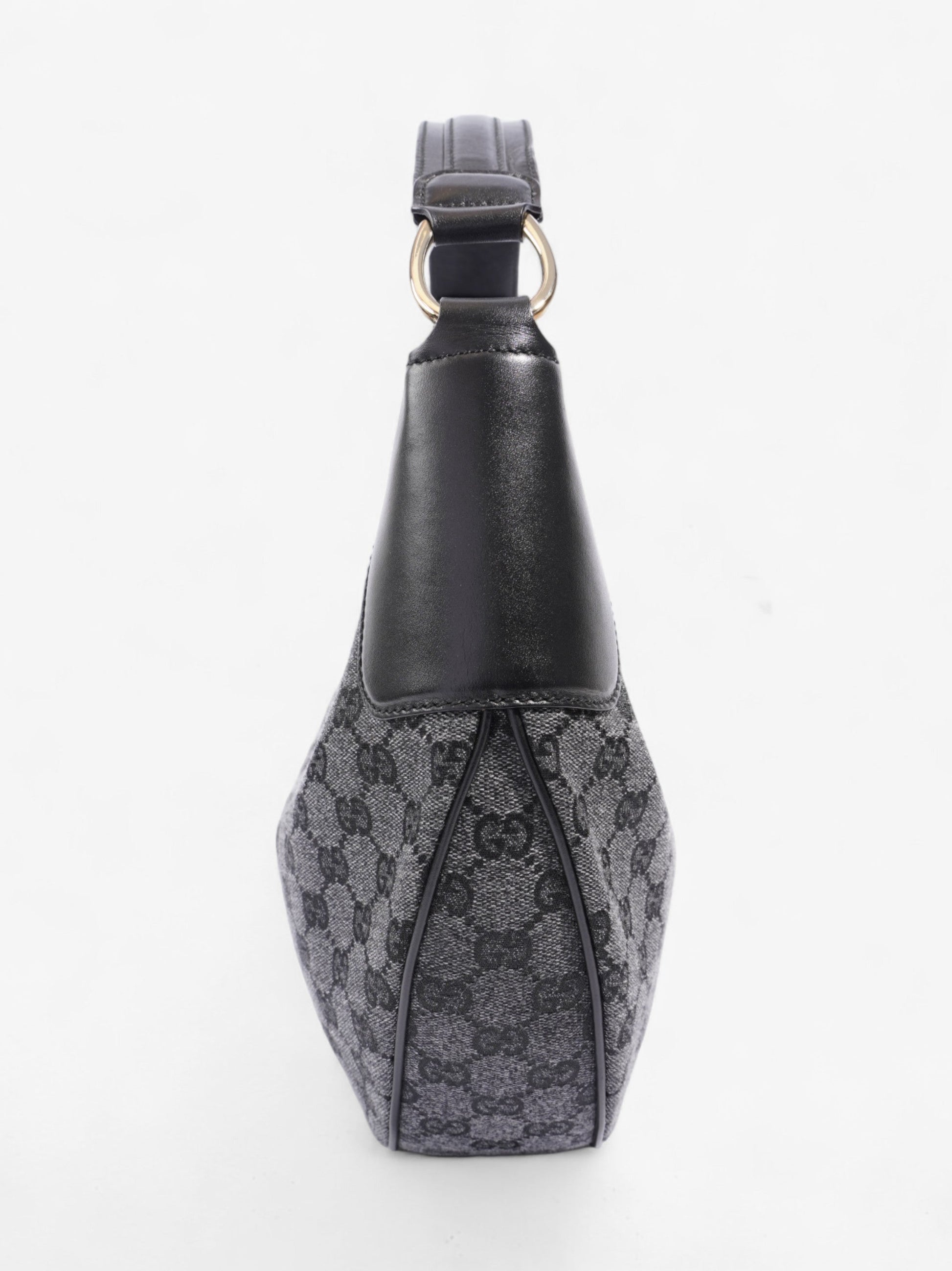 Gucci Half Moon Hobo Black Denim GG Supreme Denim