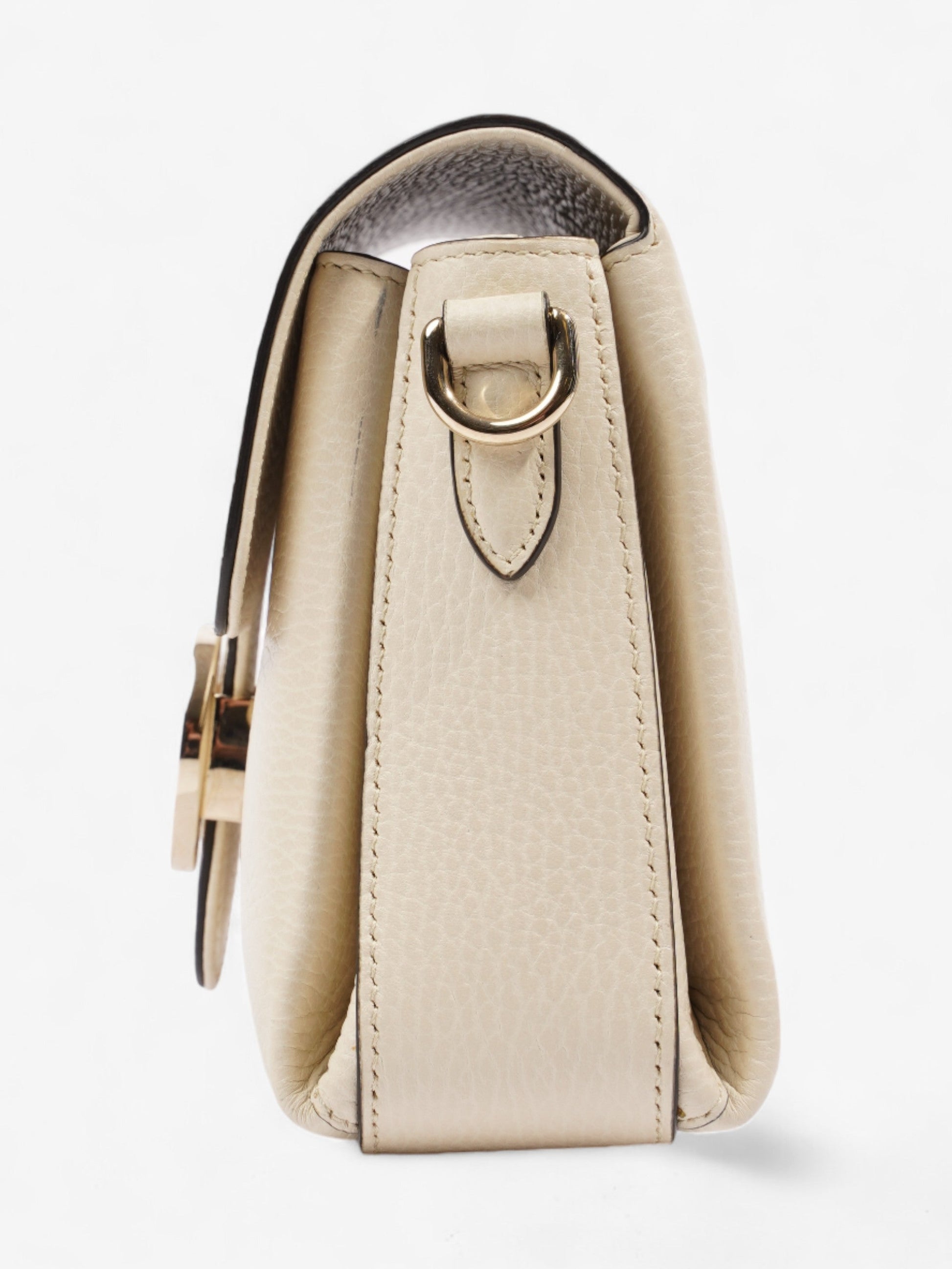 Gucci Interlocking G Dollar Bag White Leather