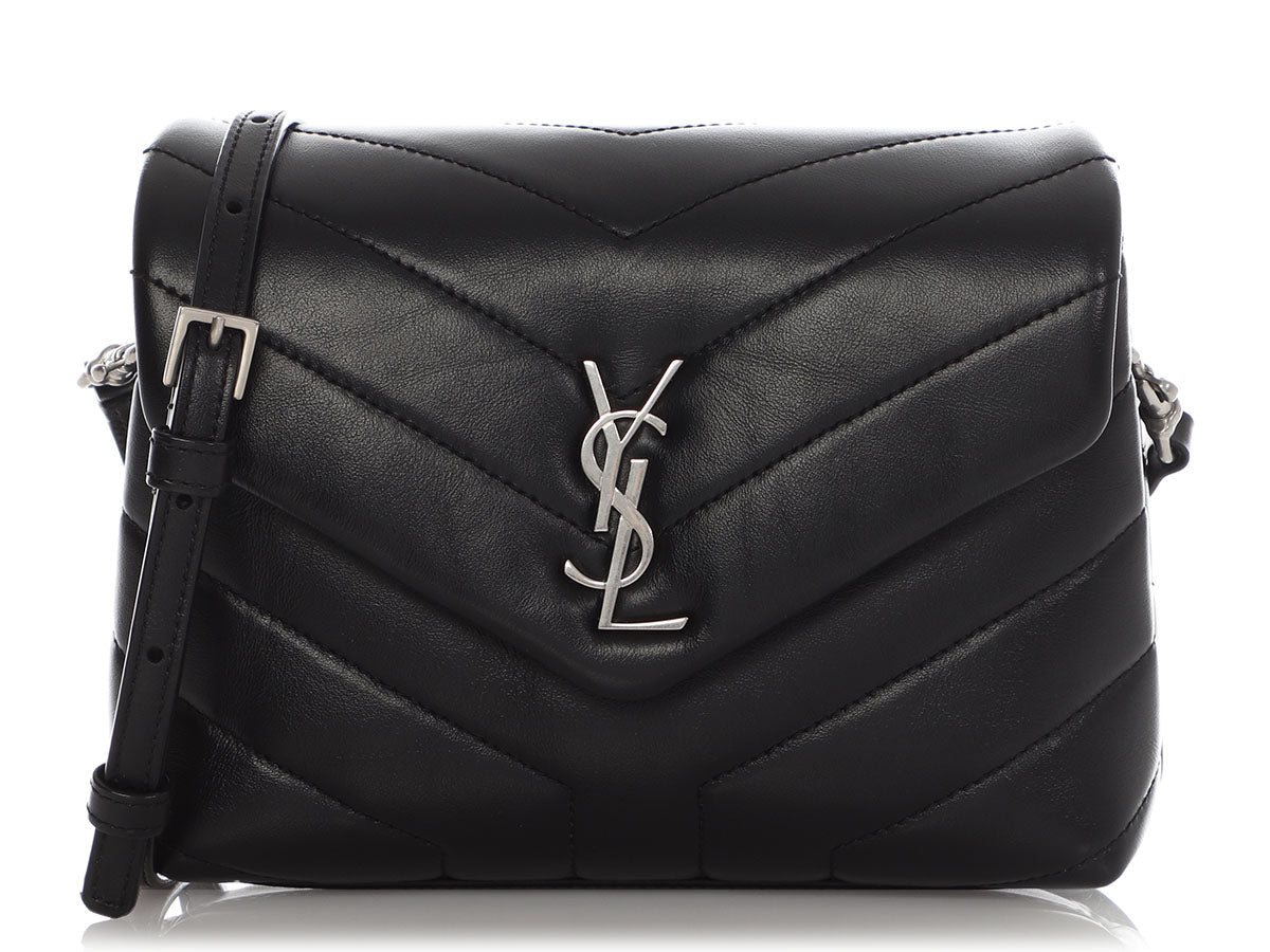 Saint Laurent Black MatelassÃÂ© Loulou Toy Bag