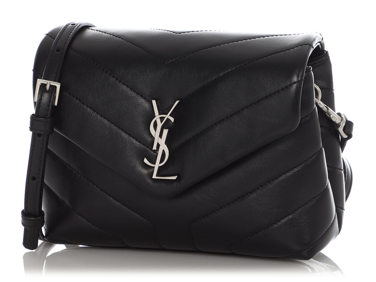 Saint Laurent Black MatelassÃÂ© Loulou Toy Bag