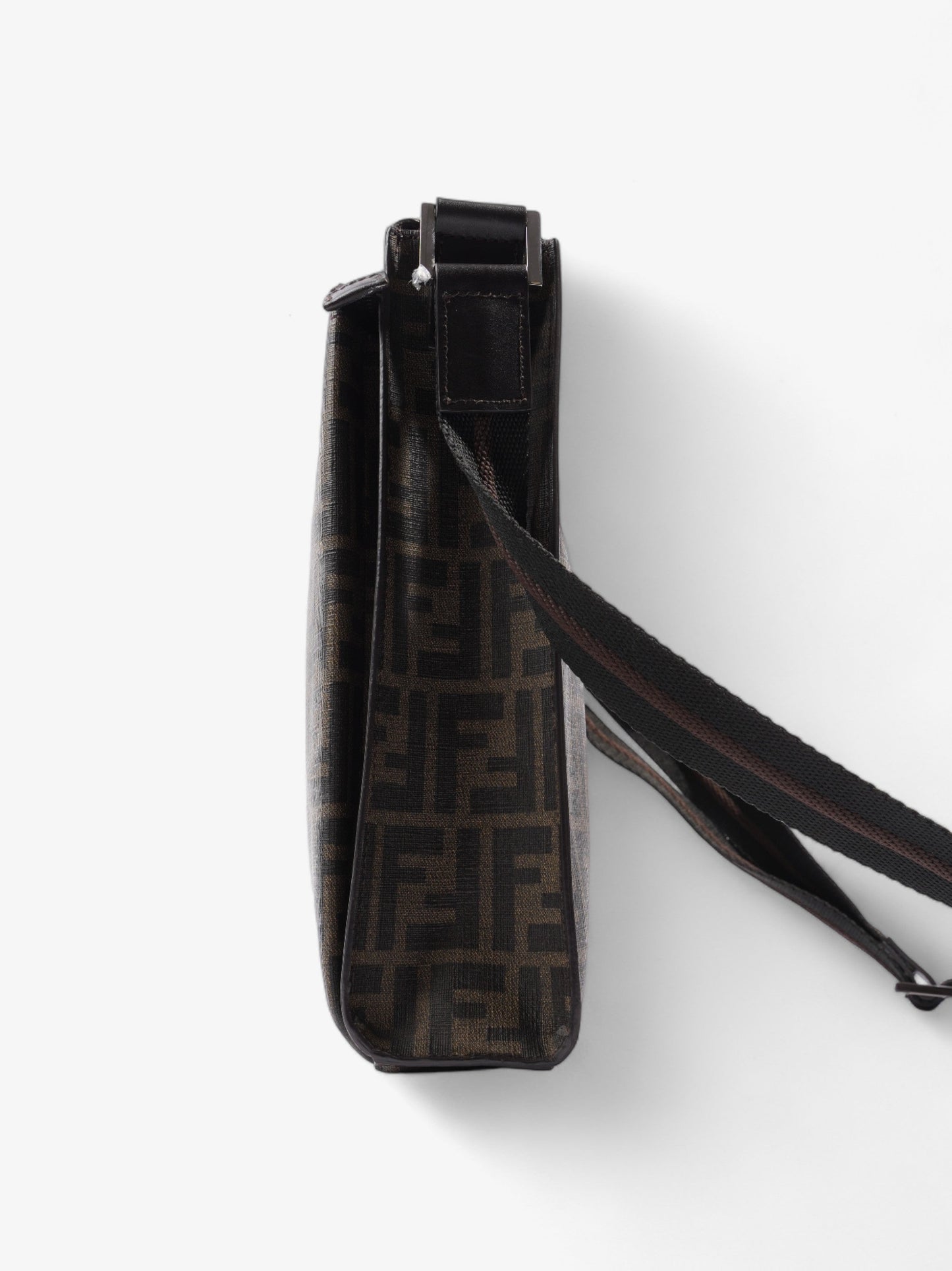 Fendi Zucchino Boston Burgundy Canvas