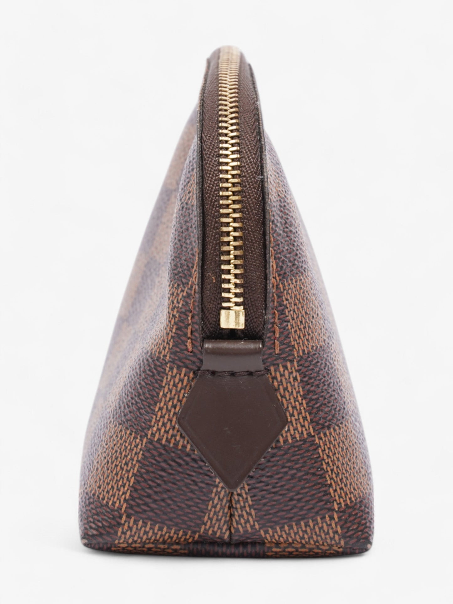 Louis Vuitton Pochette Cosmetic Damier Ebene Coated Canvas