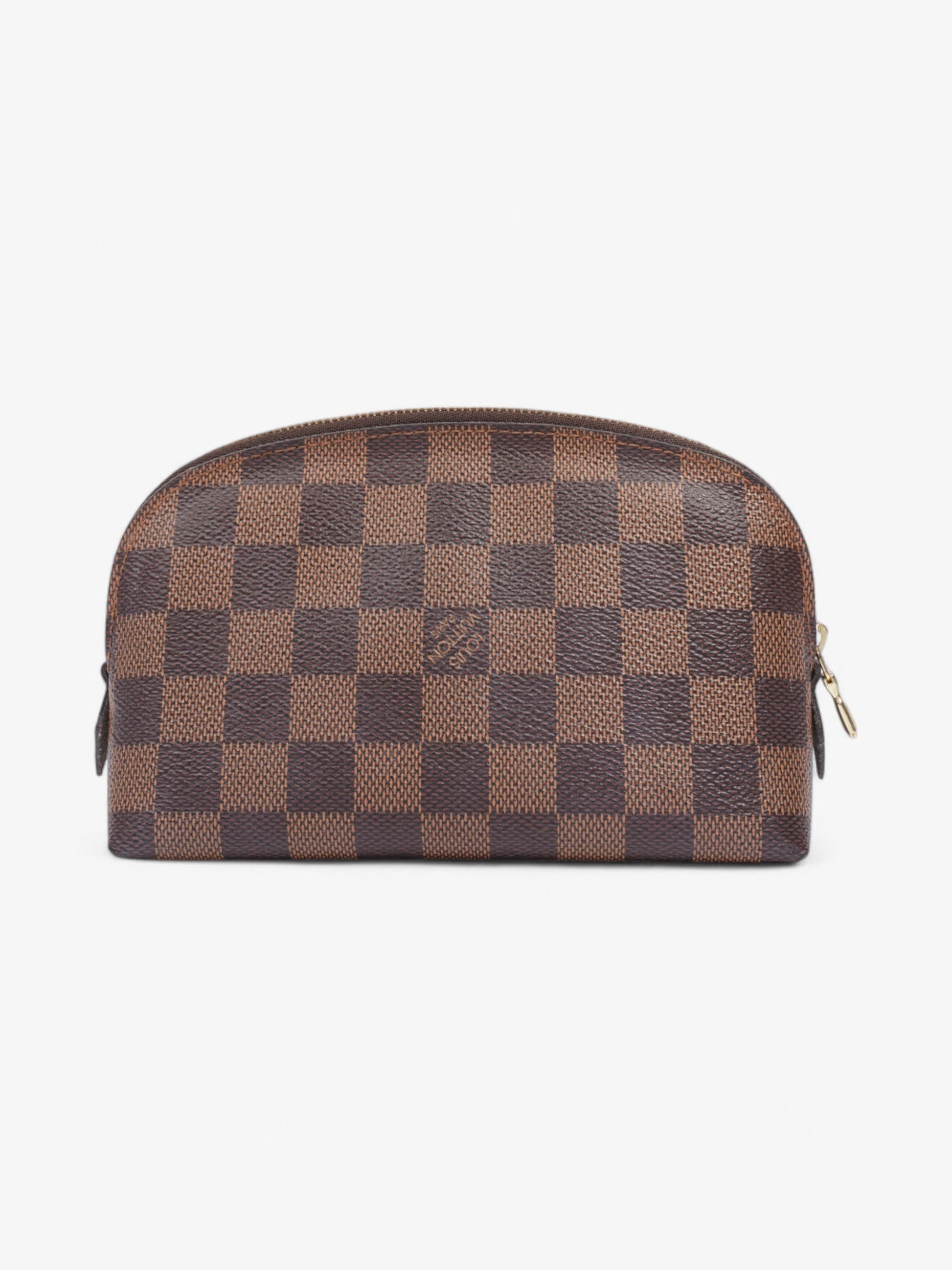Louis Vuitton Pochette Cosmetic Damier Ebene Coated Canvas