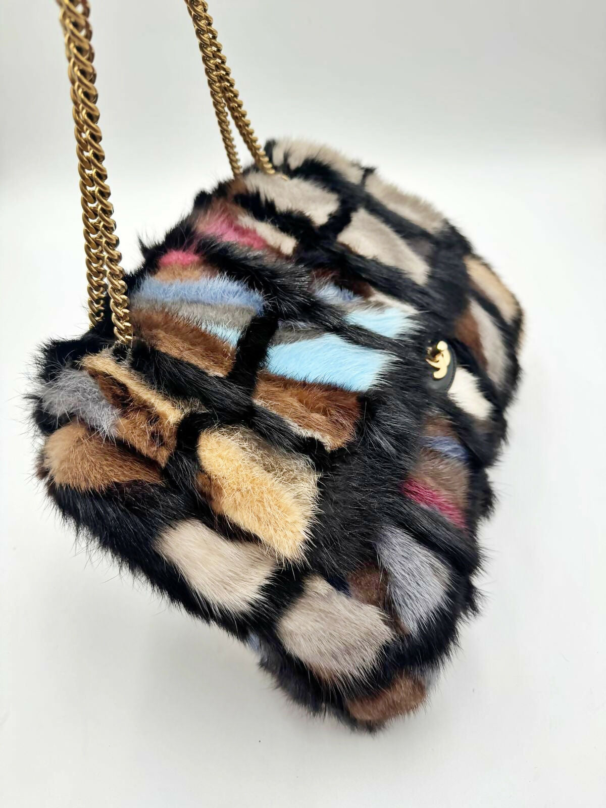 Chanel 2001 Mink Fur Maxi Flap Bag