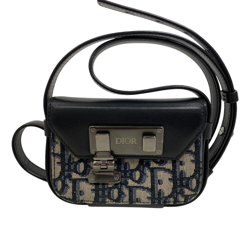 Dior Shoulder Bag Canvas, Leather black dior lock Oblique Women