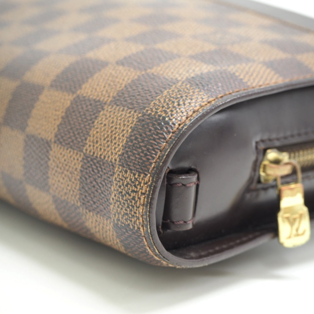 LOUIS VUITTON business bag N51993 leather Brown Clutch bag Damier Saint Louis mens