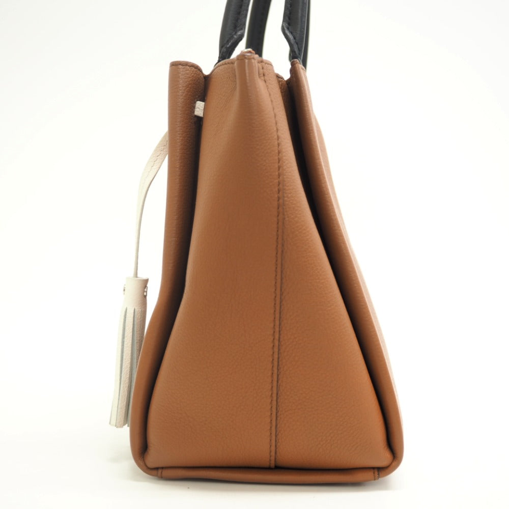 LOUIS VUITTON Handbag leather Brown Rock meat