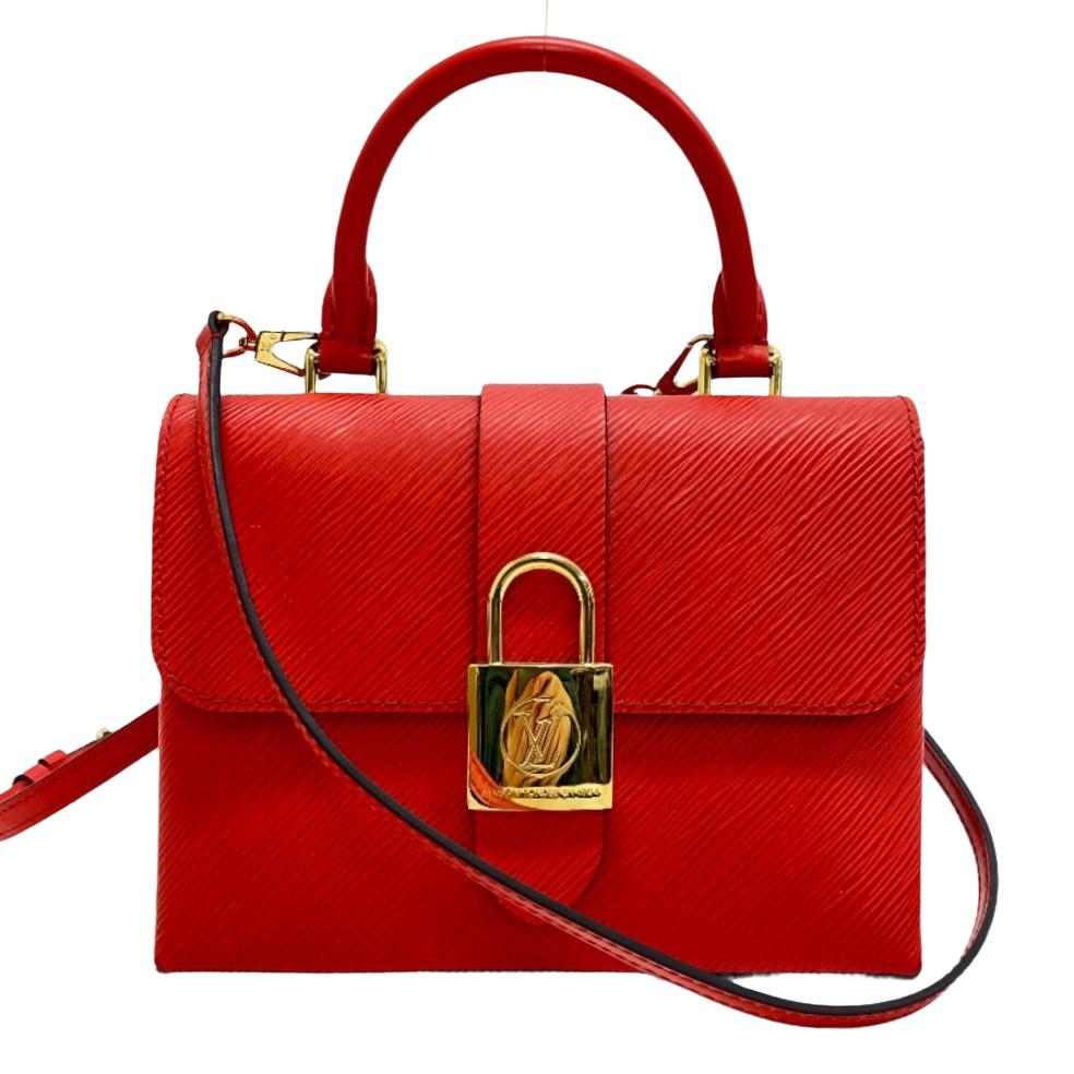 LOUIS VUITTON Shoulder Bag leather Red Epi Rocky bb Women