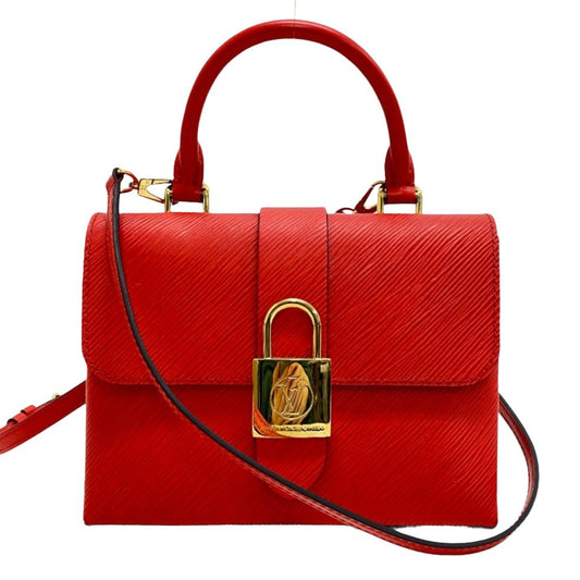 LOUIS VUITTON Shoulder Bag leather Red Epi Rocky bb Women