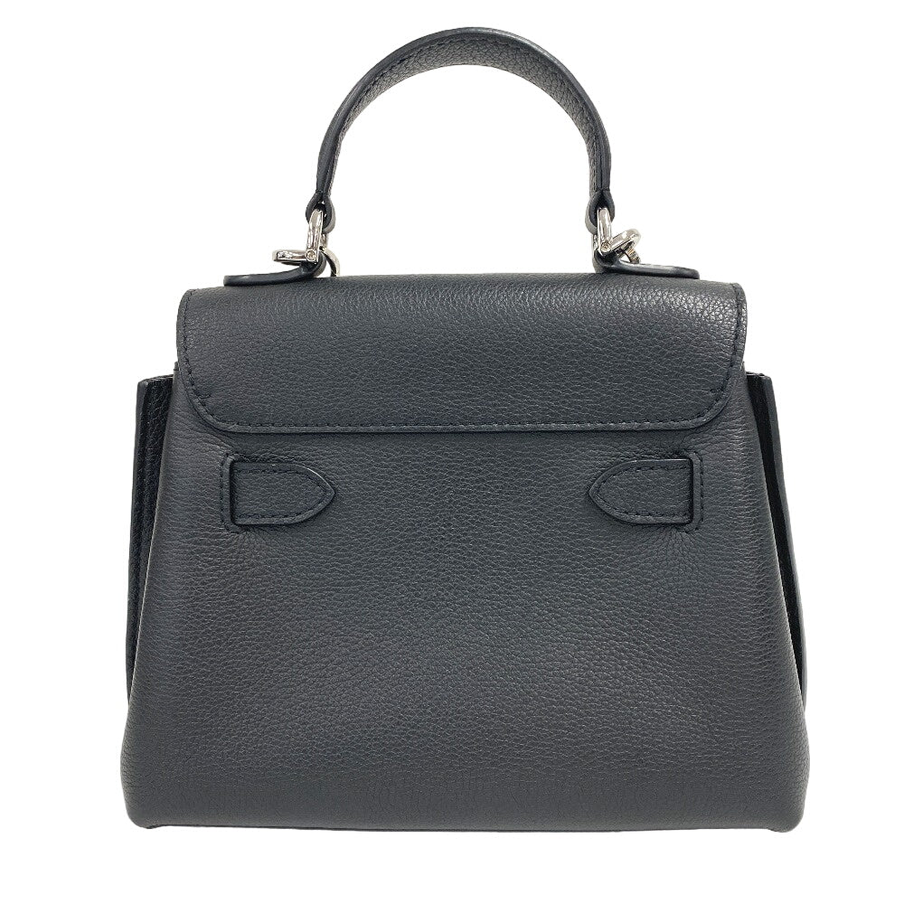 LOUIS VUITTON Shoulder Bag leather black handbag LV turn lock Rock Me Ever MINI Women