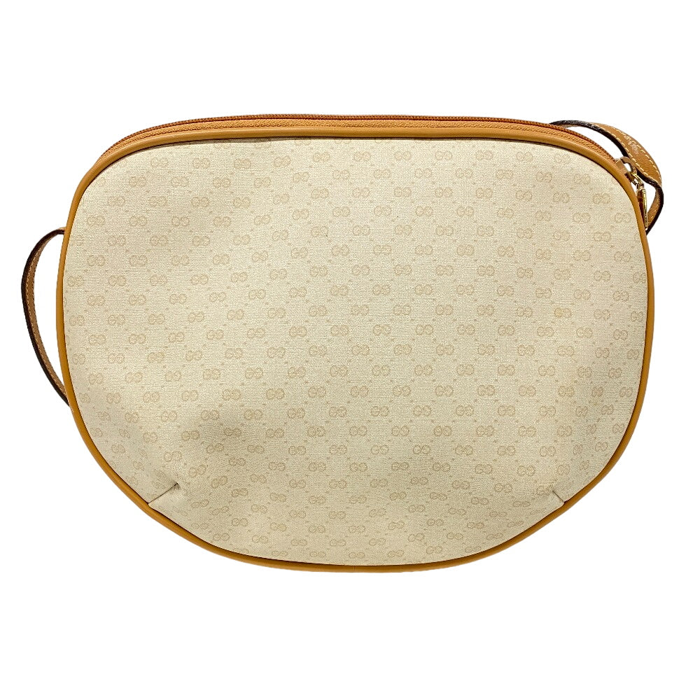 GUCCI Shoulder Bag PVC Ivory Old Gucci GG Women