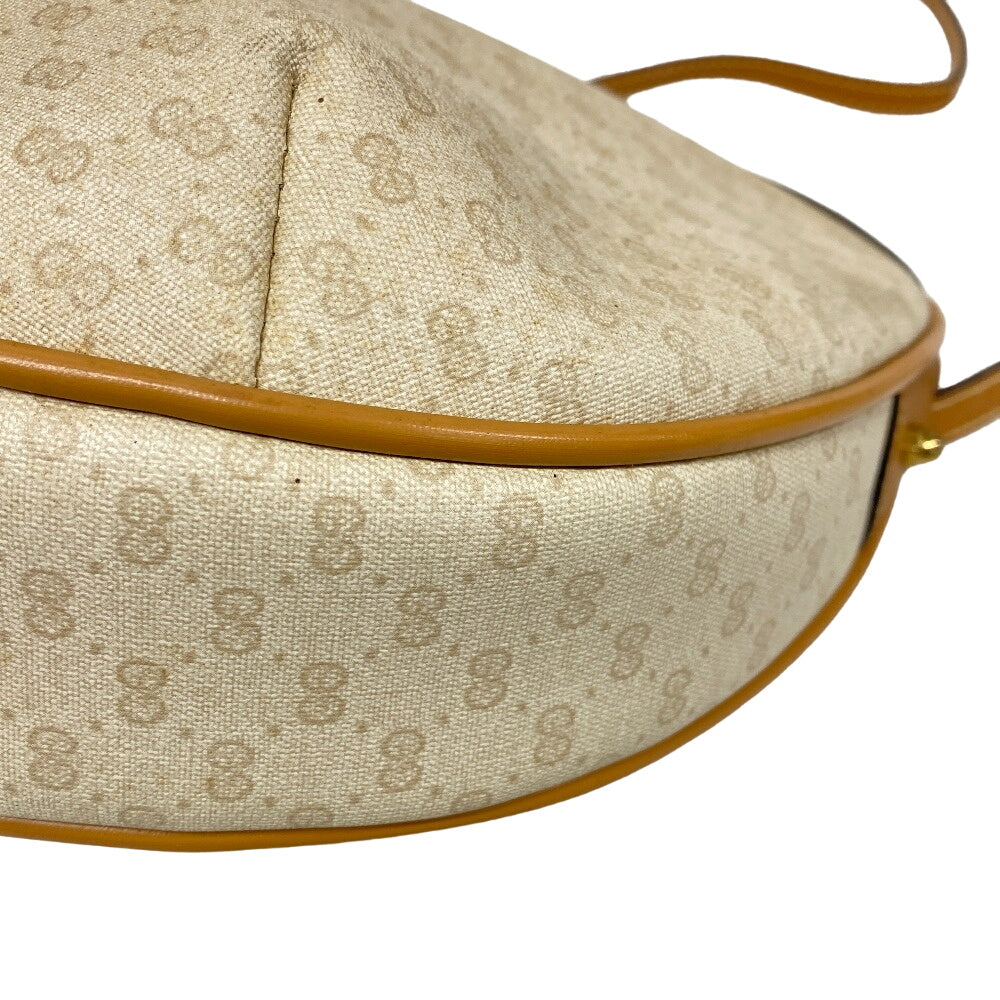 GUCCI Shoulder Bag PVC Ivory Old Gucci GG Women