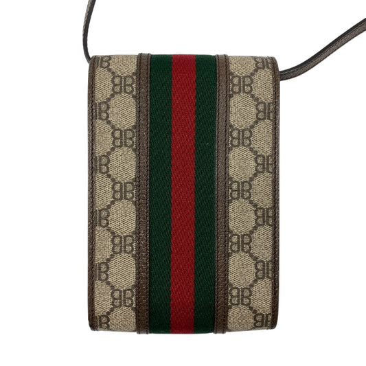 GUCCI Shoulder Bag 680130 PVC, Leather Brown Balenciaga
