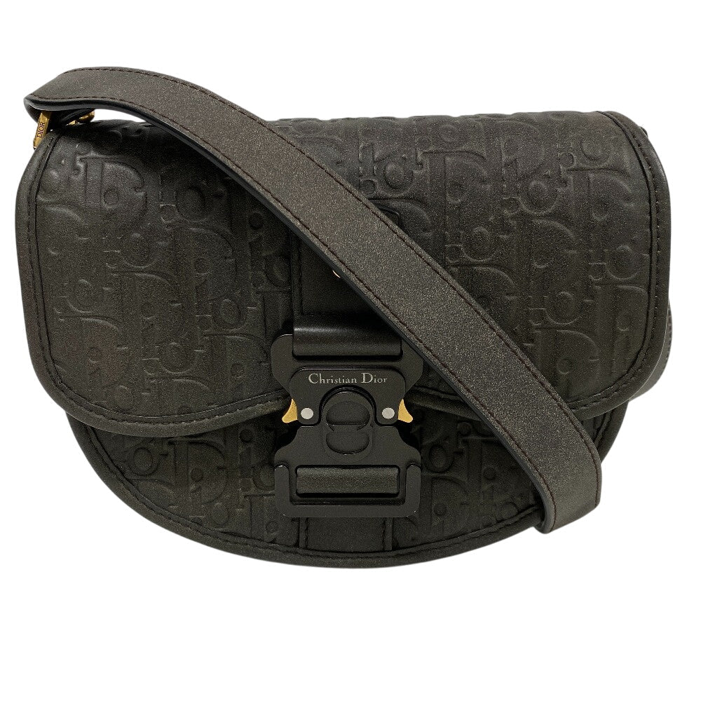 Christian Dior Shoulder Bag leather Brown gallop Women