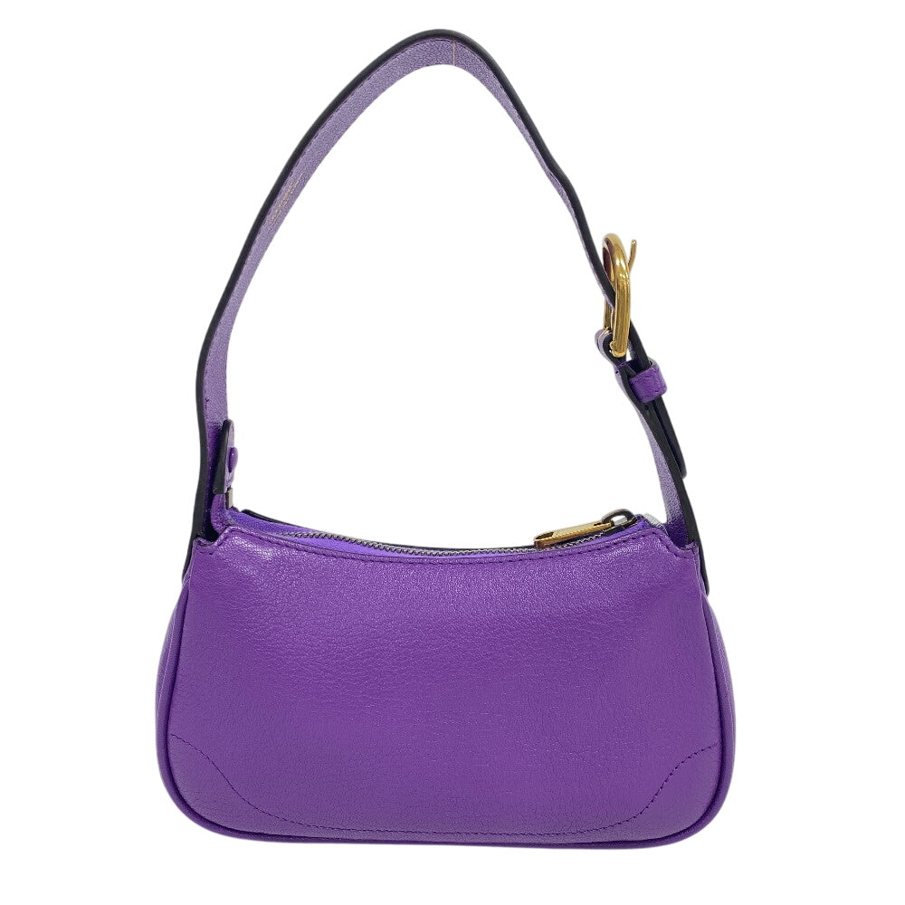 GUCCI Handbag 739076 leather purple GG Marmont Aphrodite Small