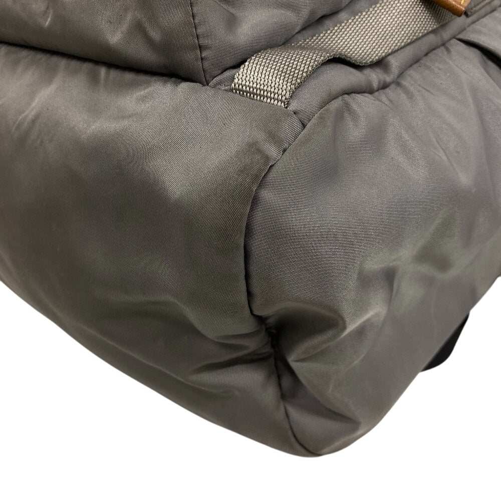 PRADA Backpack 1BZ039 Nylon, Leather gray Test