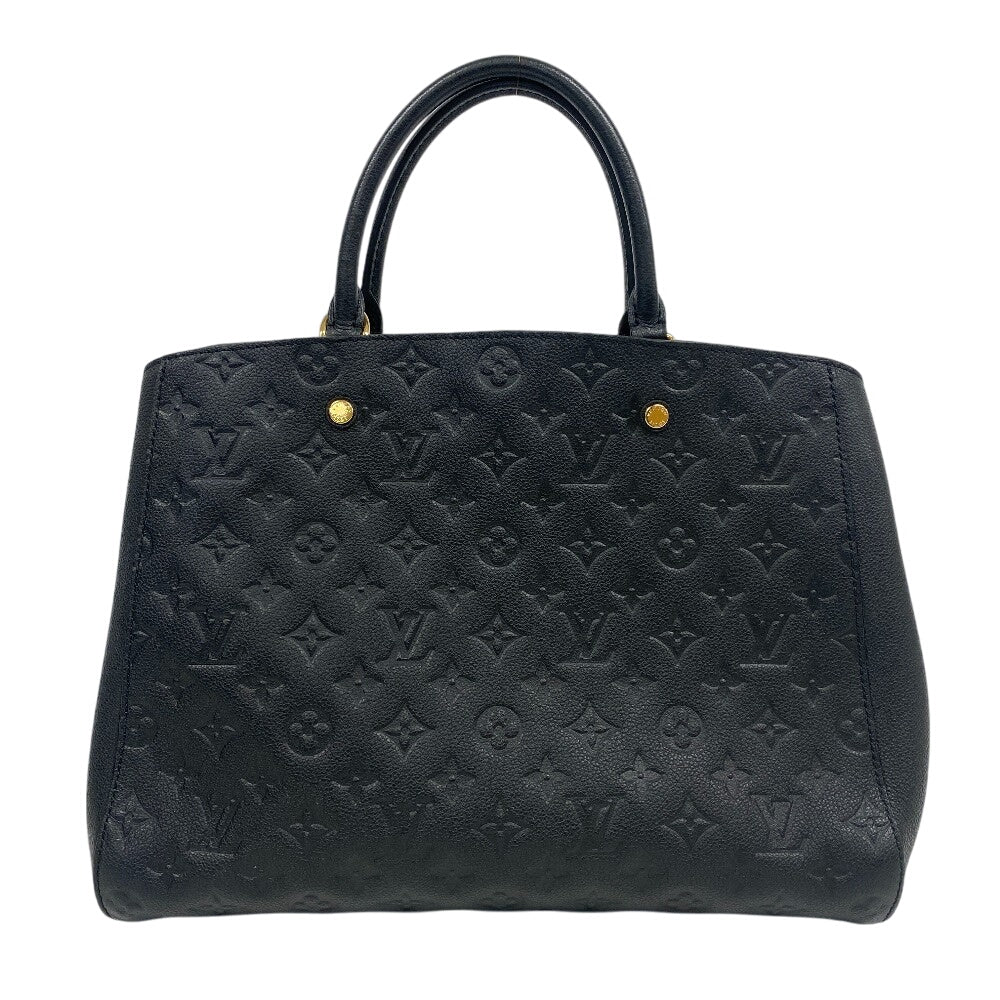 LOUIS VUITTON Handbag M41069 leather black Monogram Ann Platt Montaigne GM Women(Unisex)