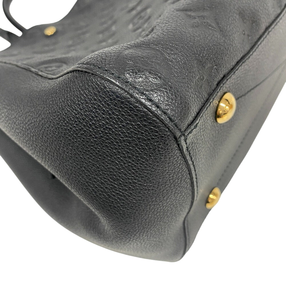 LOUIS VUITTON Handbag M41069 leather black Monogram Ann Platt Montaigne GM Women(Unisex)