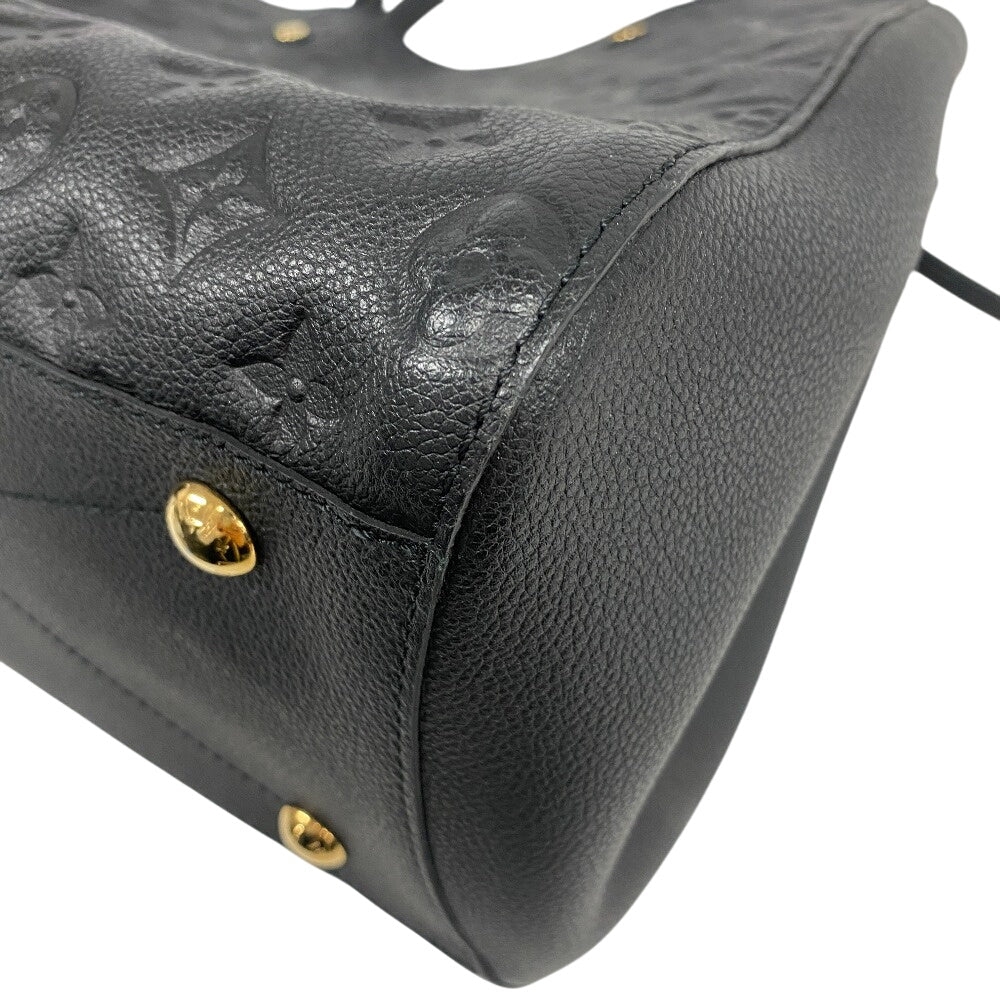 LOUIS VUITTON Handbag M41069 leather black Monogram Ann Platt Montaigne GM Women(Unisex)