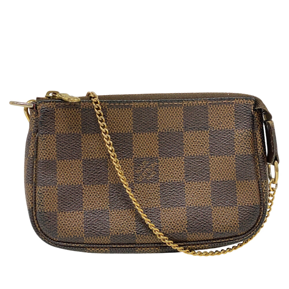 LOUIS VUITTON Pouch Damier Brown Accessory pouch Damier Mini Pochette Accessoar Women