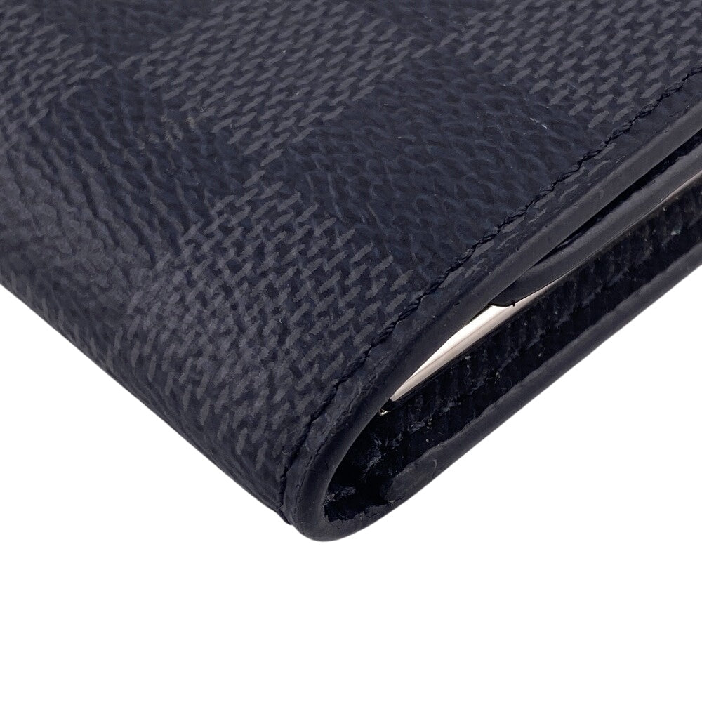 LOUIS VUITTON Key case Key holder Damier Graphite , Leather gray Damier Grafitte Multicles6 Women(Unisex)