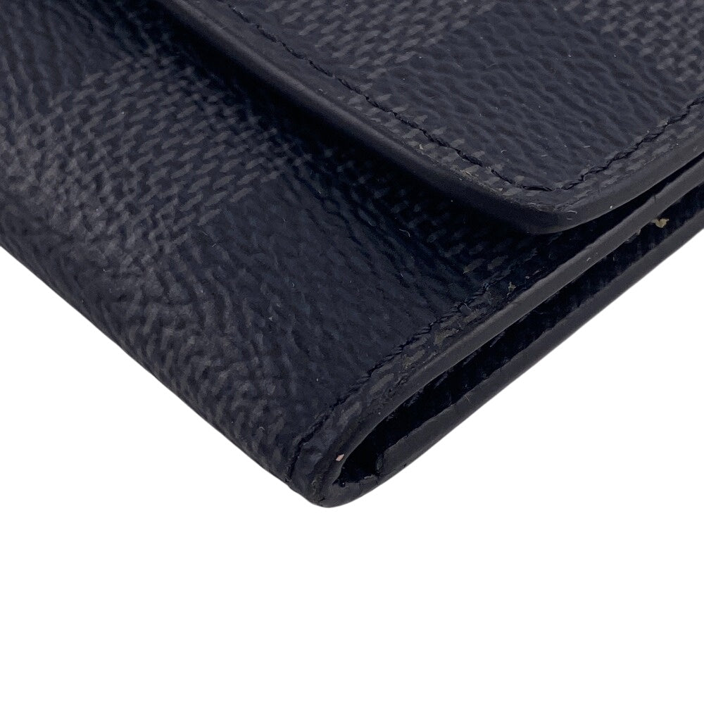 LOUIS VUITTON Key case Key holder Damier Graphite , Leather gray Damier Grafitte Multicles6 Women(Unisex)