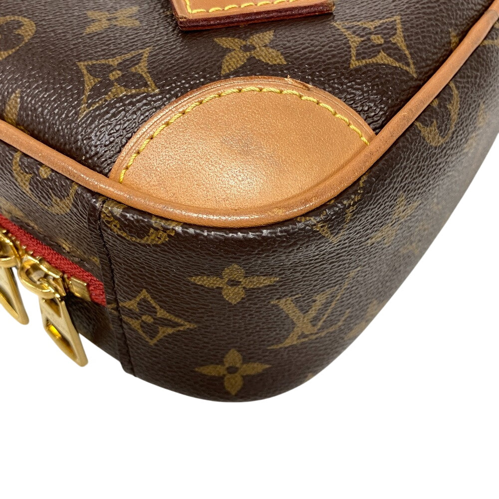 LOUIS VUITTON Shoulder Bag leather Brown Monogram Deauville Mini