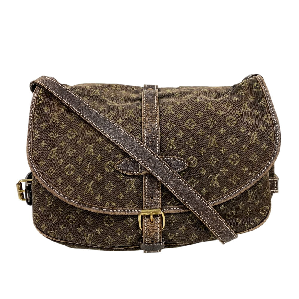 LOUIS VUITTON Shoulder Bag canvas Brown Monogram mini Lansaumur 30 Women