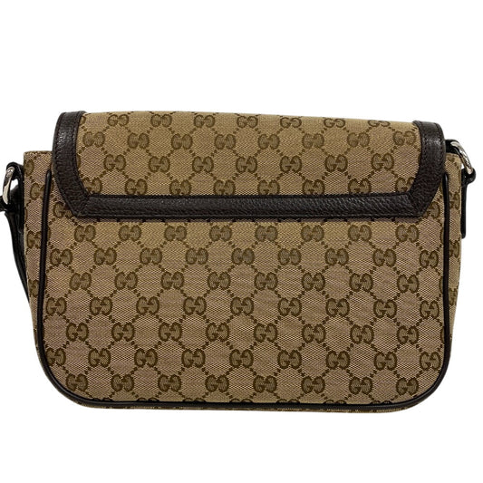 GUCCI Shoulder Bag 449172 canvas Brown GG canvas