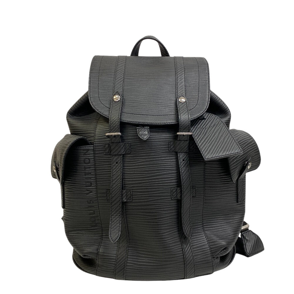 LOUIS VUITTON Backpack Epi black Epi XL Christopher MM