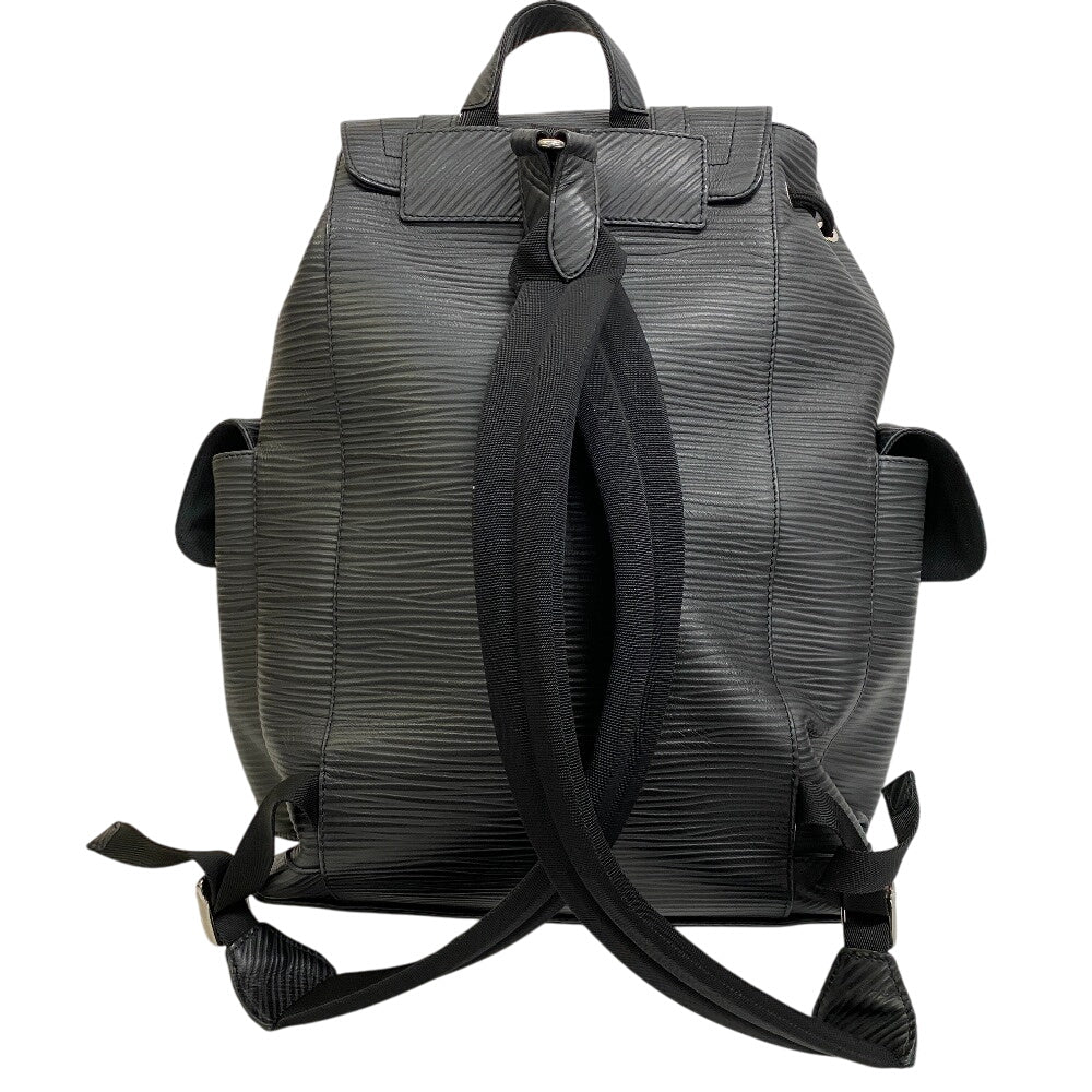 LOUIS VUITTON Backpack Epi black Epi XL Christopher MM
