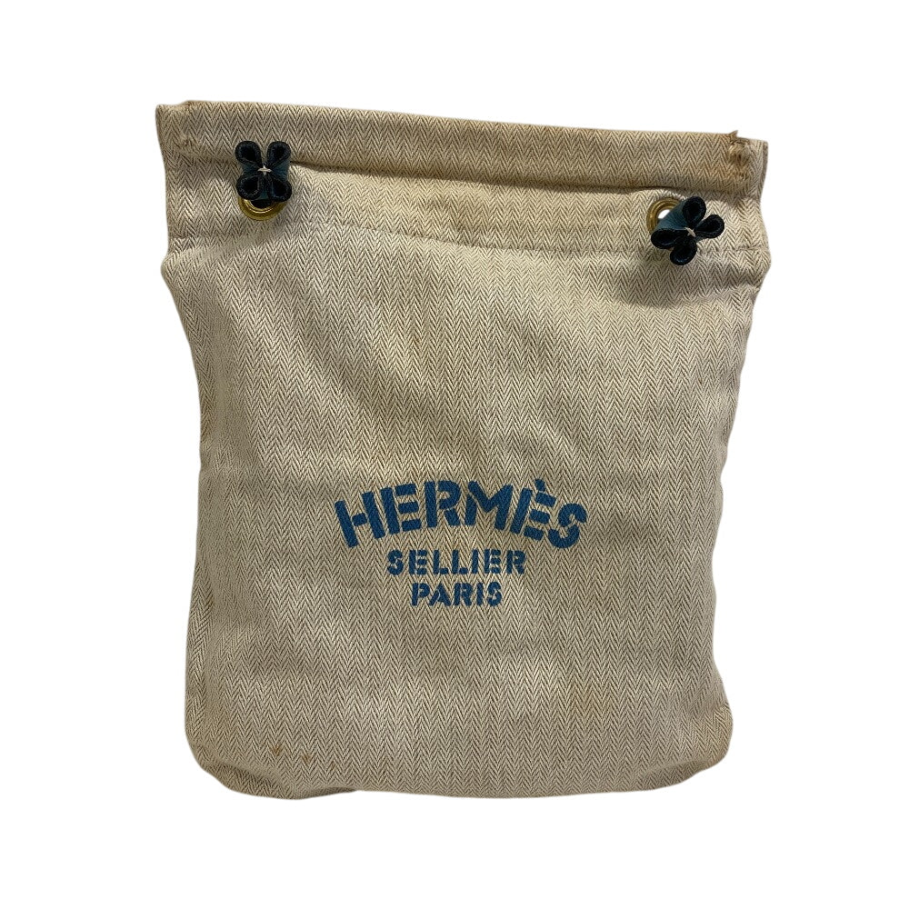 HERMES Shoulder Bag Canvas, Leather blue Towar Aline PM Women