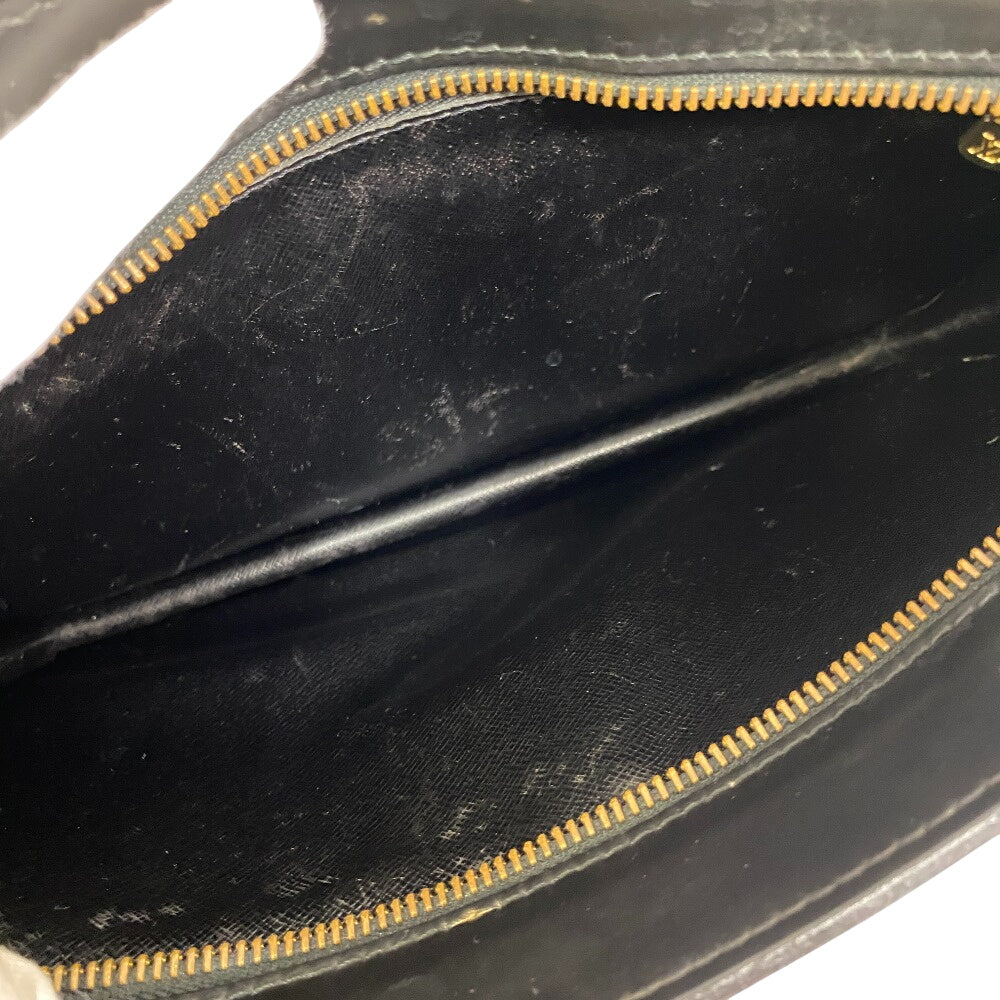 LOUIS VUITTON business bag Epi Leather black Clutch bag Epi Enghien mens