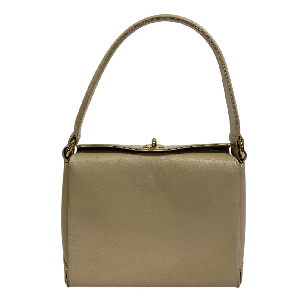 GUCCI Handbag leather Ivory Shoulder Bag turn lock Old Gucci Women