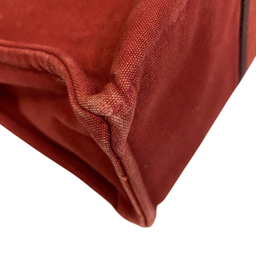 HERMES Tote Bag Cotton canvas Red Handbag Shoulder Bag Hermes Fool ToeMM Women(Unisex)