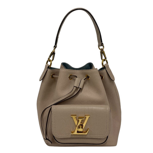 LOUIS VUITTON Handbag leather beige Drawstring Shoulder Bag Rock Me BucketNV Women