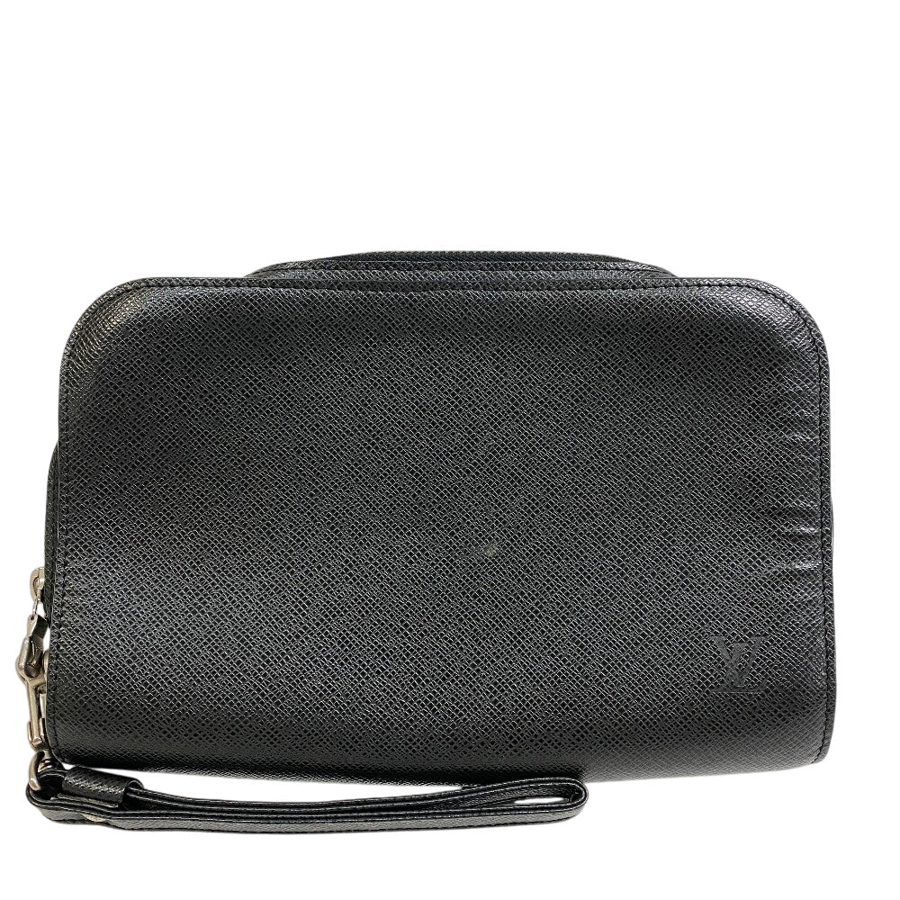 LOUIS VUITTON business bag Taiga black Taiga Baikal mens