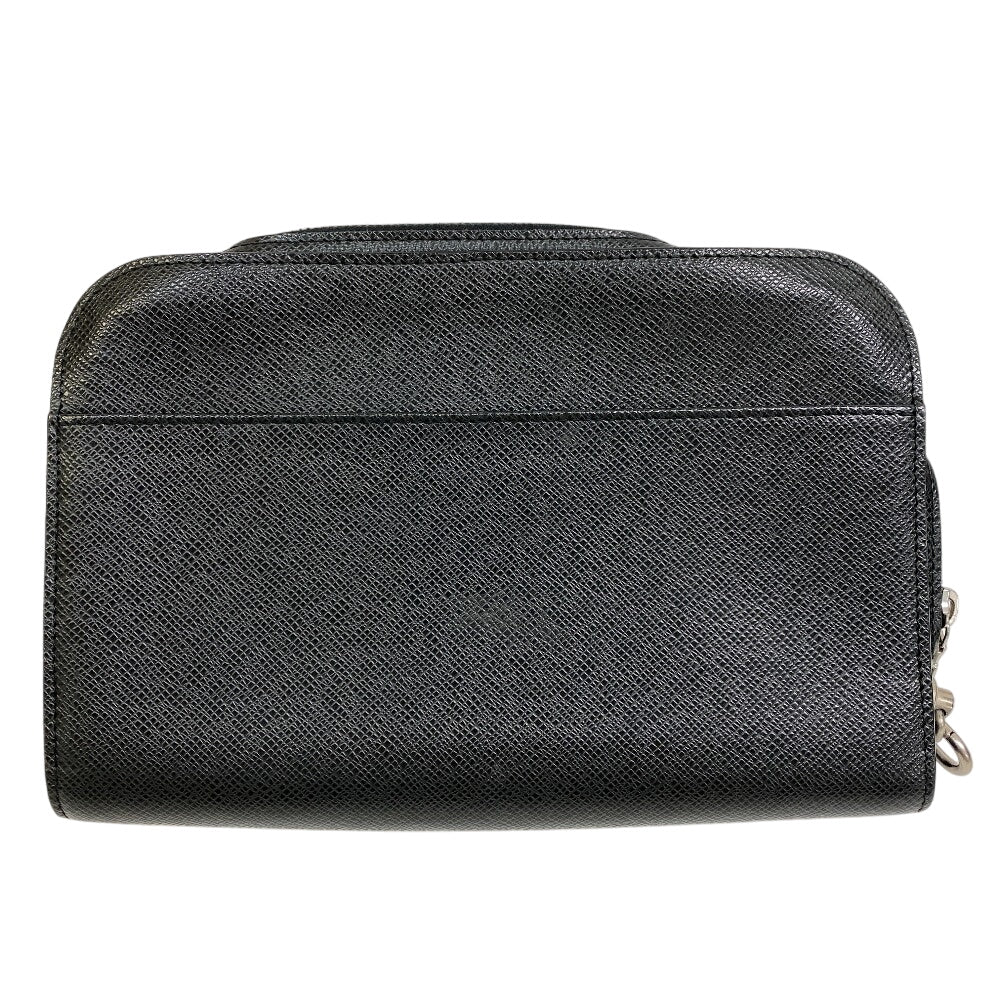 LOUIS VUITTON business bag Taiga black Taiga Baikal mens