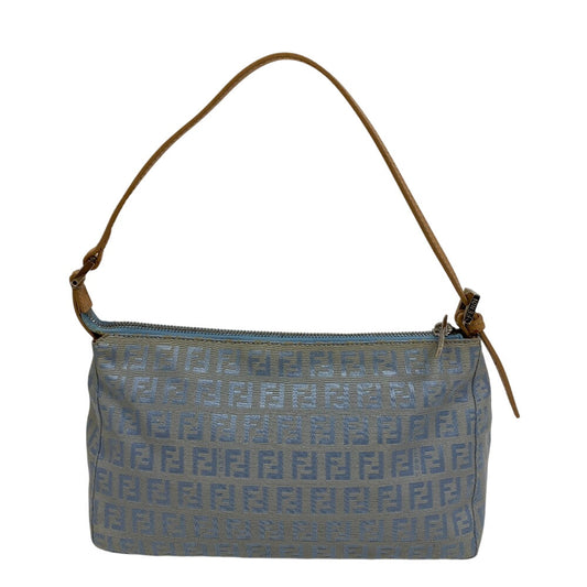 FENDI Shoulder Bag canvas blue Accessory pouch Zucchino Women