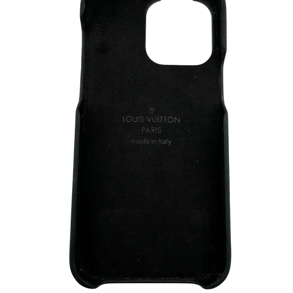 Luxury Women's Handbag | LOUIS VUITTON iPhone case leather black Monogram Bumper iPhone 15Pro MAX