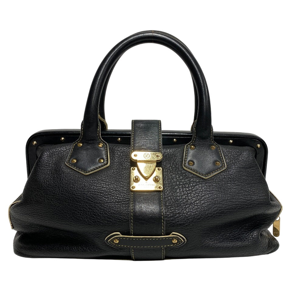 LOUIS VUITTON Handbag leather black Suhari Angnieux PM Women