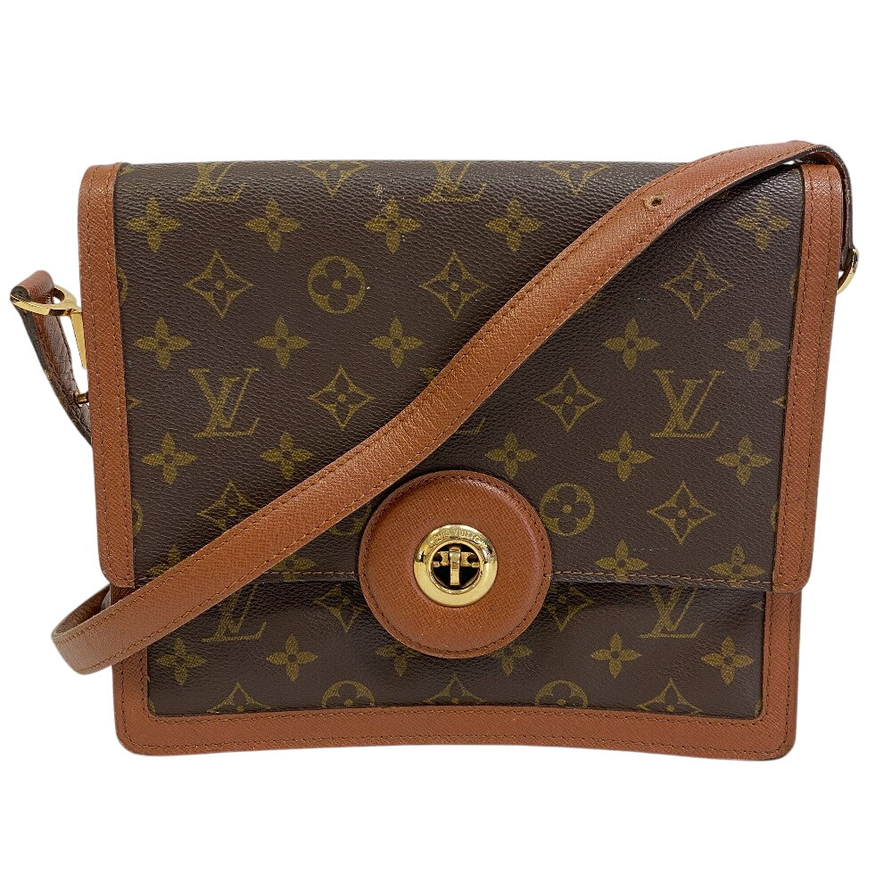 LOUIS VUITTON Shoulder Bag leather Brown Monogram Raspail Women