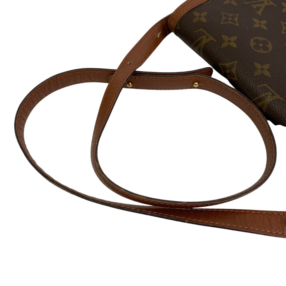 LOUIS VUITTON Shoulder Bag leather Brown Monogram Raspail Women