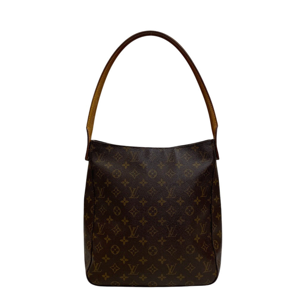 LOUIS VUITTON Shoulder Bag leather Brown Monogram LoopingGM