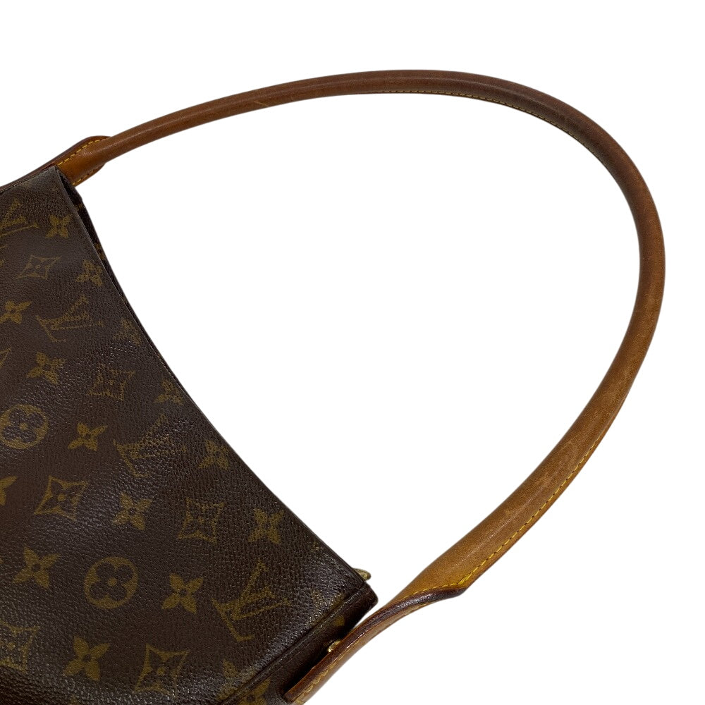 LOUIS VUITTON Shoulder Bag leather Brown Monogram LoopingGM