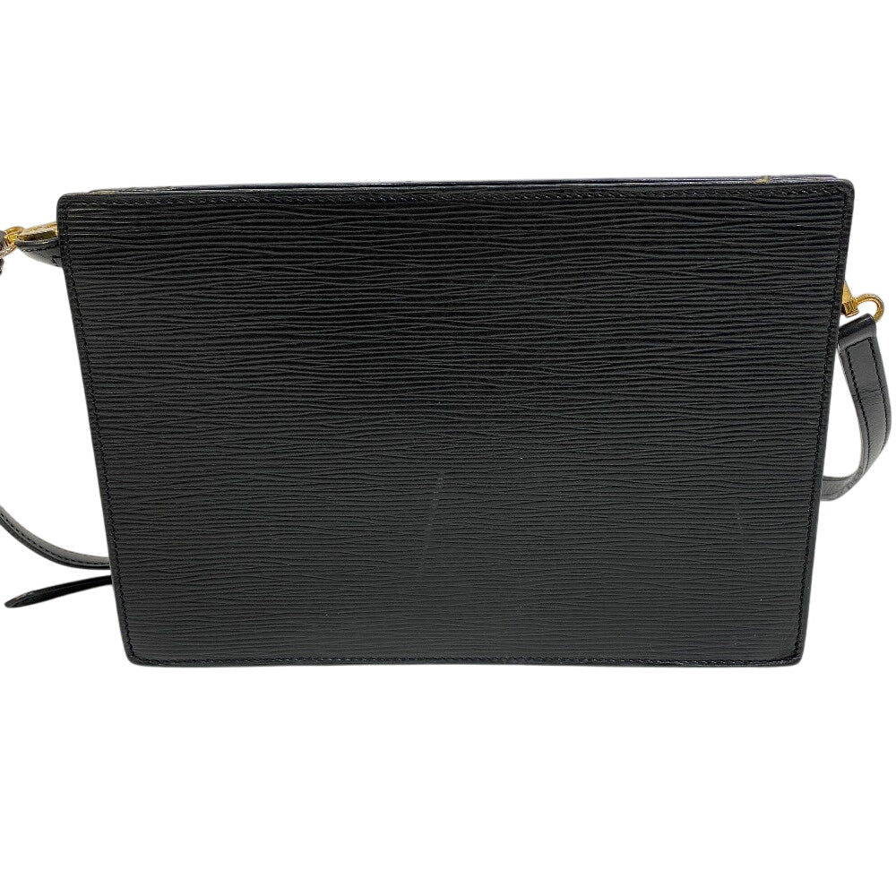 LOUIS VUITTON Shoulder Bag Epi Leather black Clutch bag business bag 2Way Epi Enghien mens