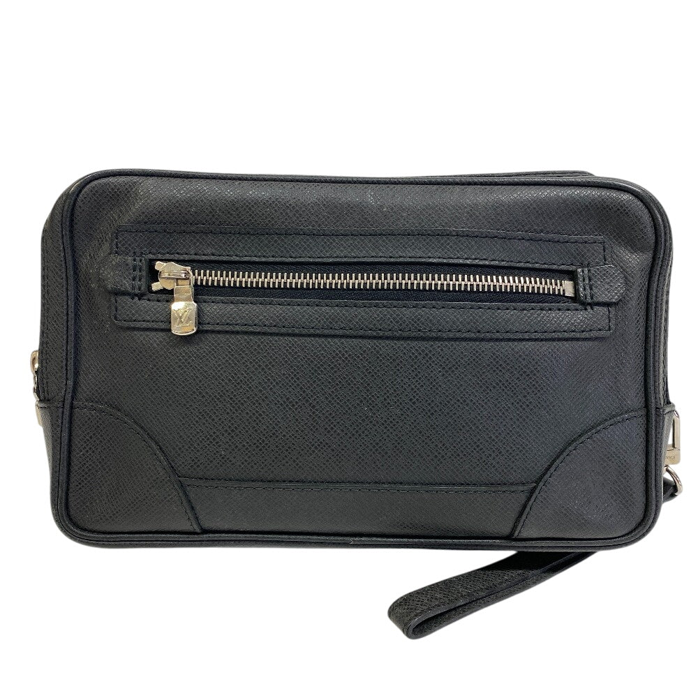 Luxury Women's Clutch Bag | LOUIS VUITTON Clutch bag leather black Taiga Pavel