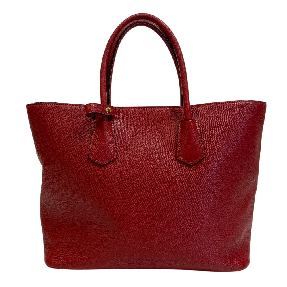 PRADA Tote Bag PVC coated canvas Red 2way Women