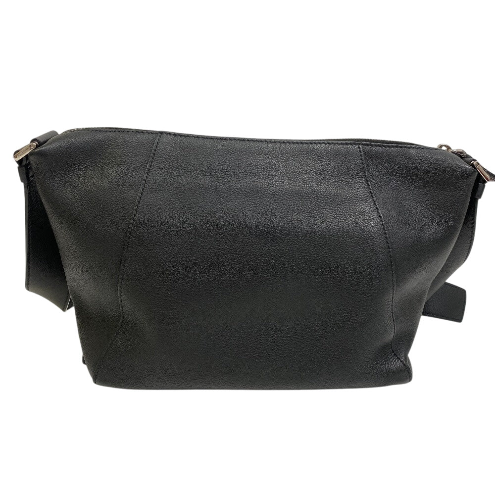 PRADA Shoulder Bag 2VH178 leather black Men's Leather Line Embossed logo mens